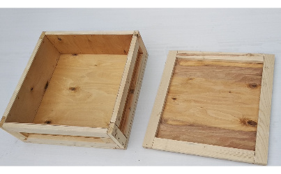 Фанерный ящик с деревянной окантовкой